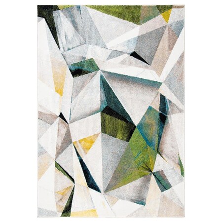 Safavieh Porcello Machine Made Rectangle Area Rug Ivory & Green - 9 x 12 ft. PRL6940B-9